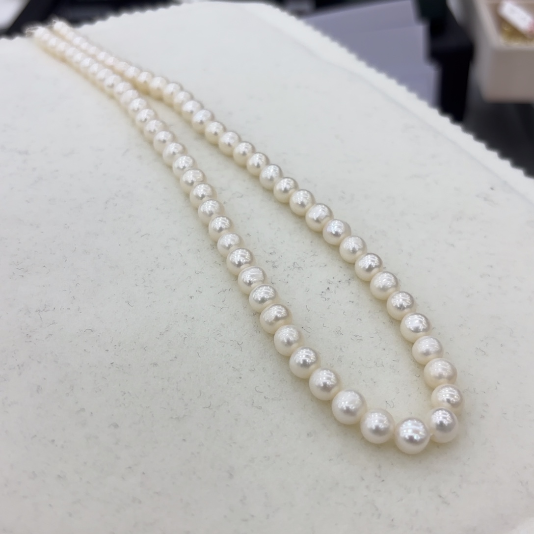 淡水珍珠颈饰银S925镶嵌701