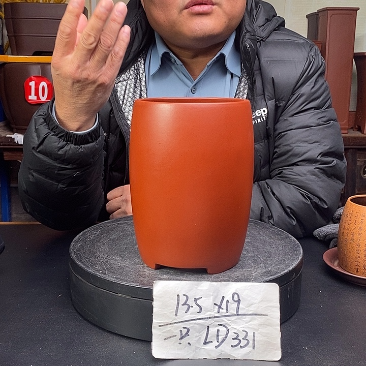 紫砂花盆货号一只LD331