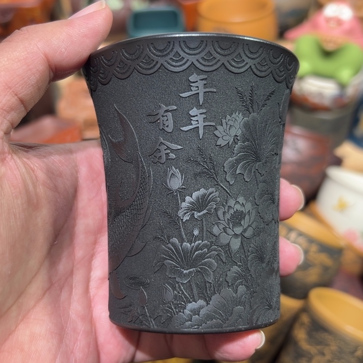 紫砂茶杯宜兴紫砂主人杯