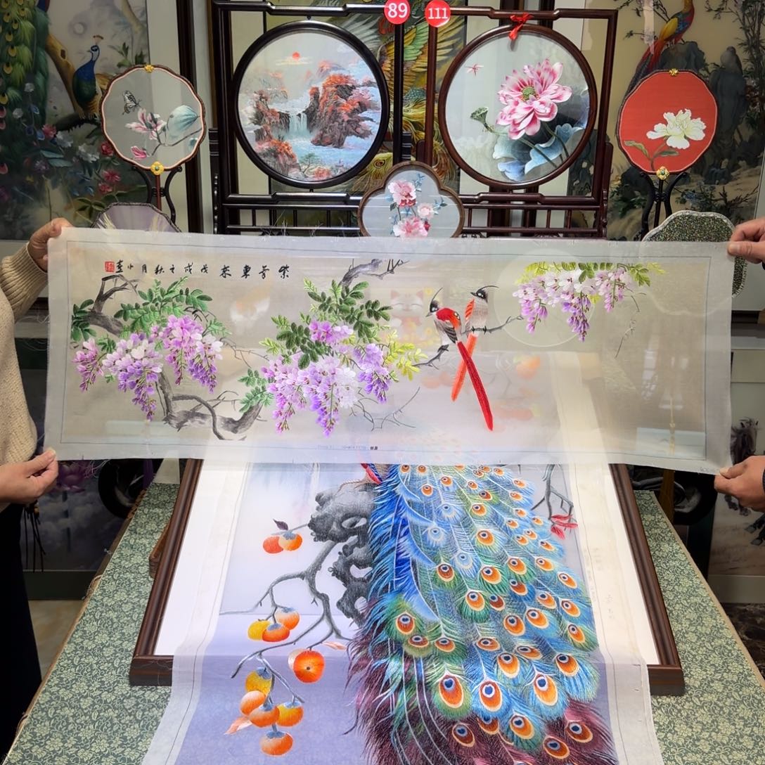 刺绣手工苏绣工艺制作技艺精湛