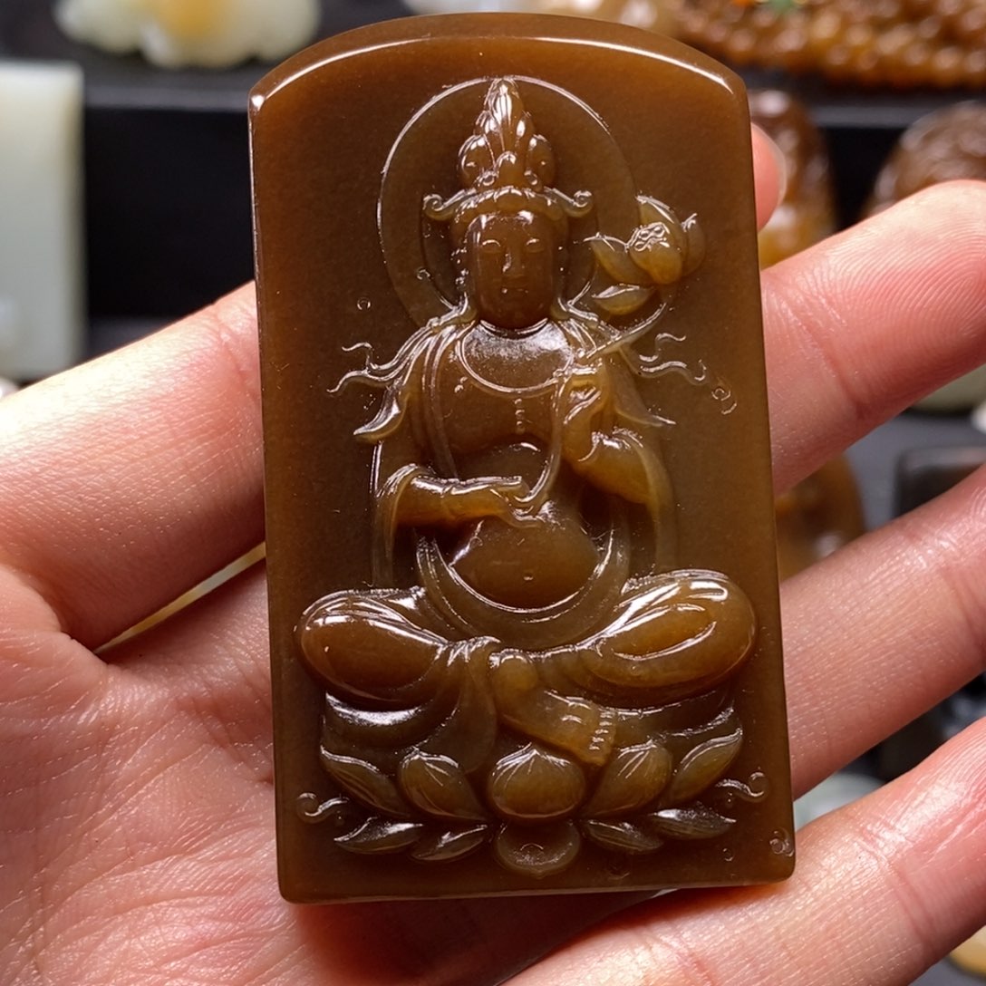 和田玉挂件未镶嵌晖