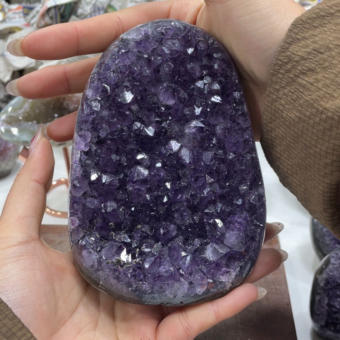 紫晶大型摆件（非配饰）未镶嵌花***熊