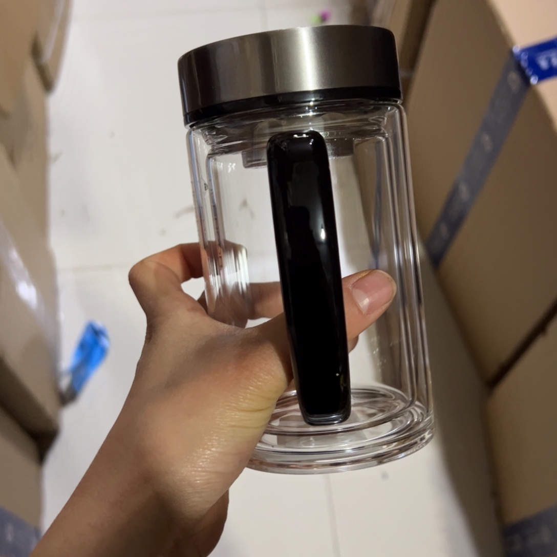 希6721双层玻璃杯435加杯刷