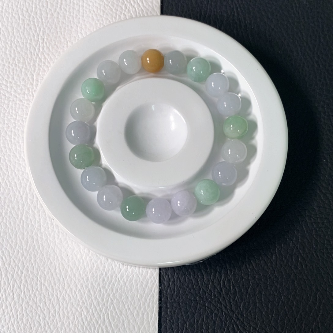 翡翠手串未镶嵌卡 9+