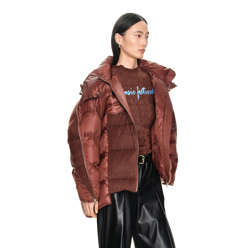 H·GENTEEL荷高23年新冬女廓形拉链式门襟插袋羽绒服GCD43560553