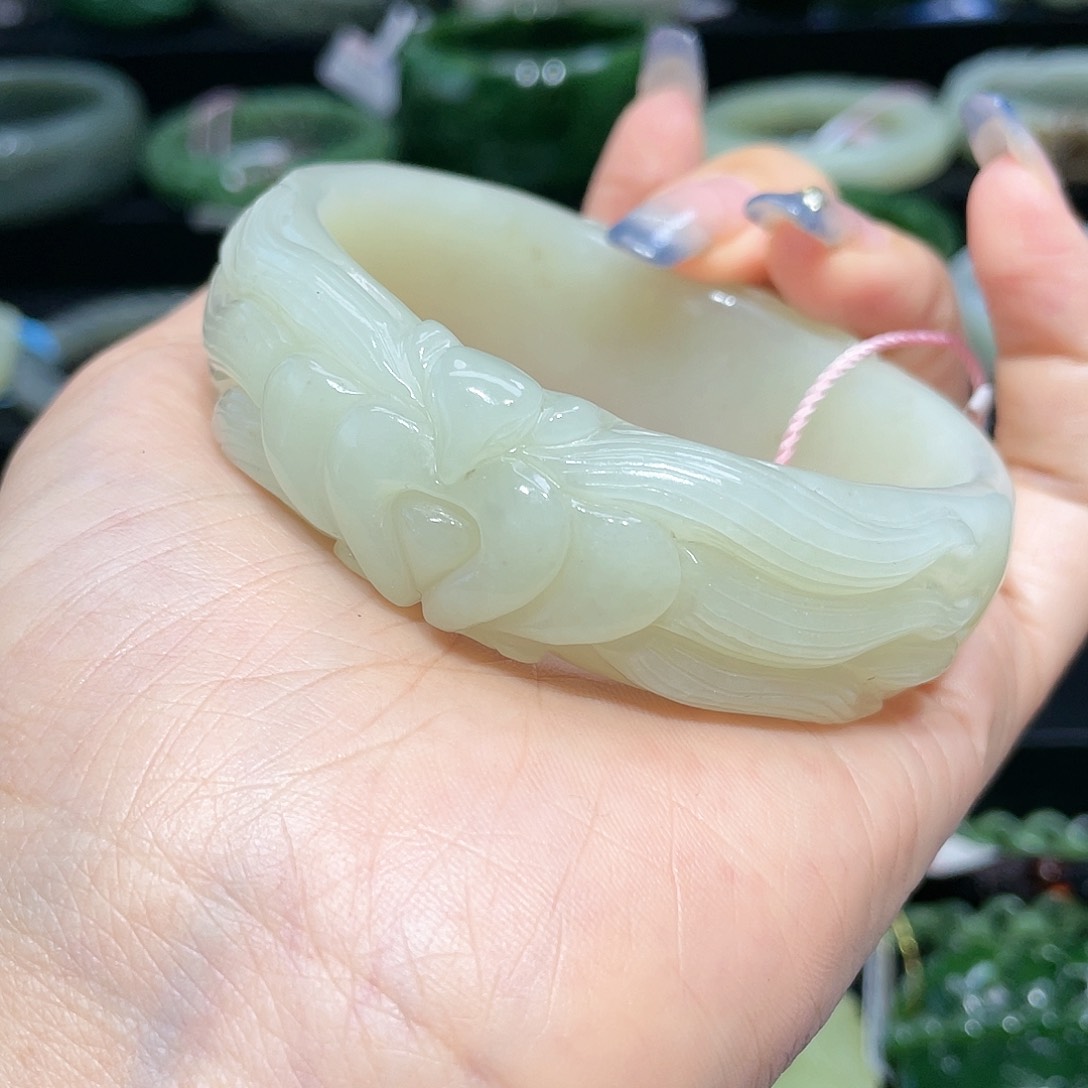 【闪购商品】和田玉手镯59贵妃圈口40未镶嵌