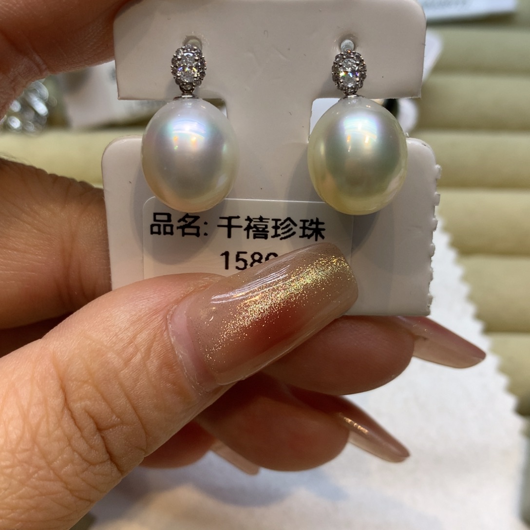 未镶嵌耳饰海水珍珠