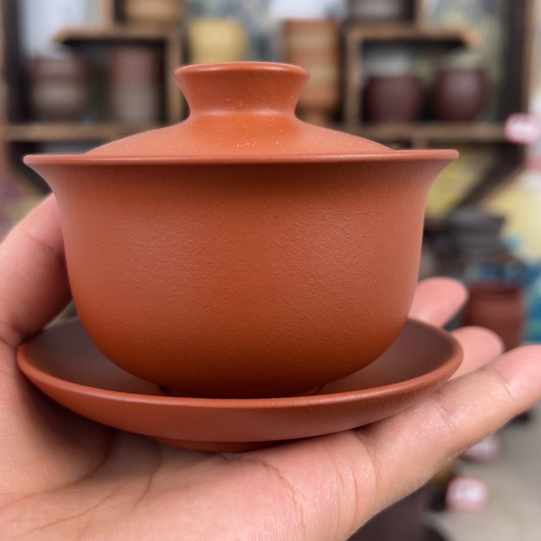 紫砂茶杯拙器甄选，纯原本矿。