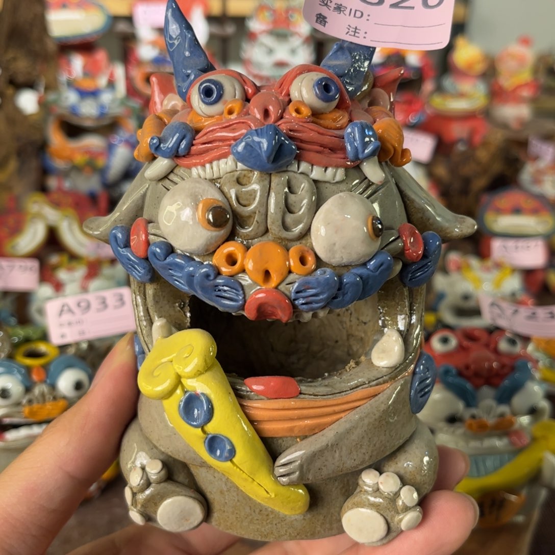 泥塑纯手工茶宠摆件