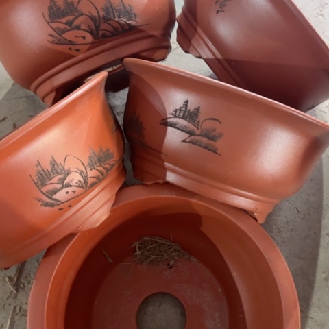 紫砂花盆100-5。100-5