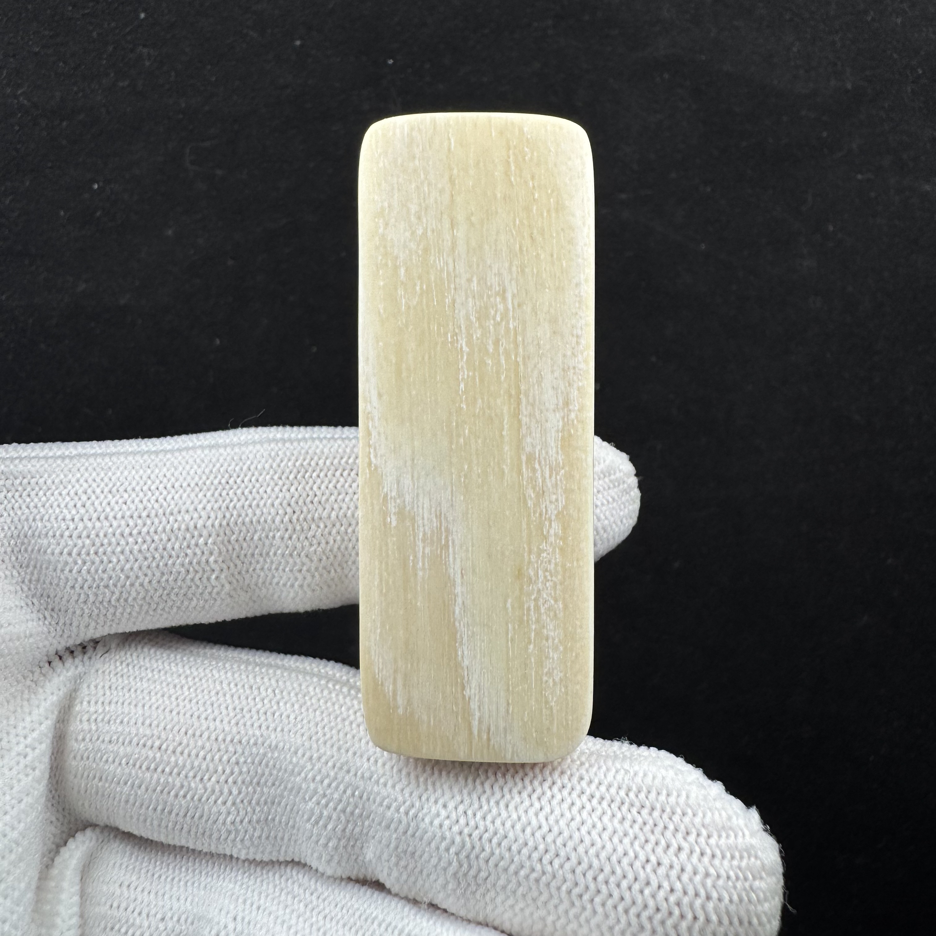 E67-91天然猛犸牙 肥皂19.5*54.5*18mm支持复检假一罚十