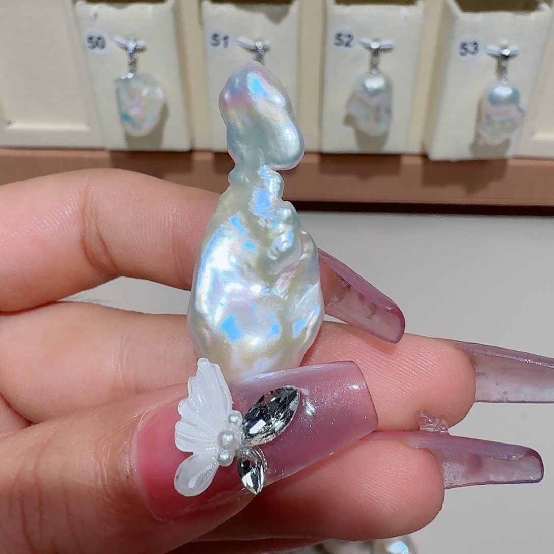 千***金颈饰合金淡水珍珠