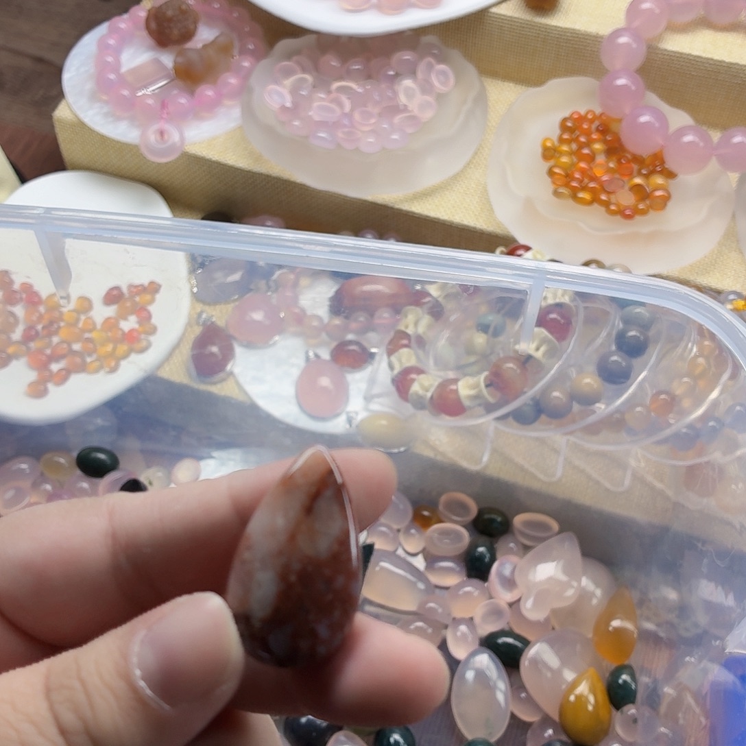 s***2玛瑙/玉髓合金珠宝半成品