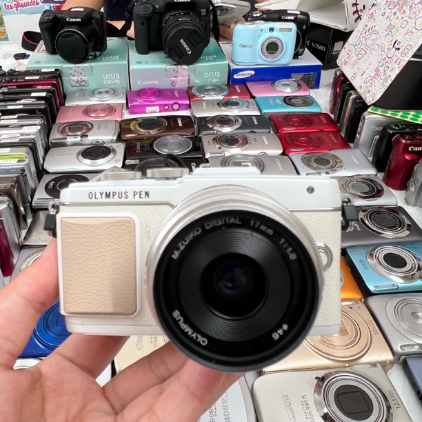 95新 Olympus/奥林巴斯 E-PL7奶白色 微单相机17mm定焦套头