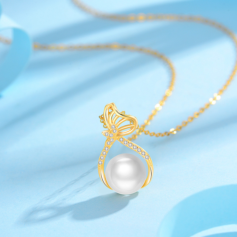 【官方正品】PG-2025新款春时尚单珠白珠吊坠2.22