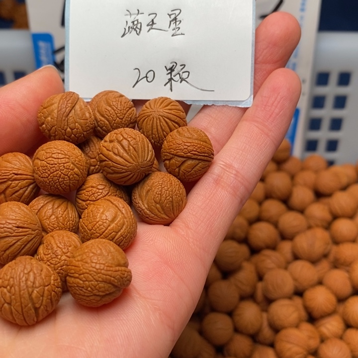 桃核手串14尺寸左右野生满天星20颗（不打孔）