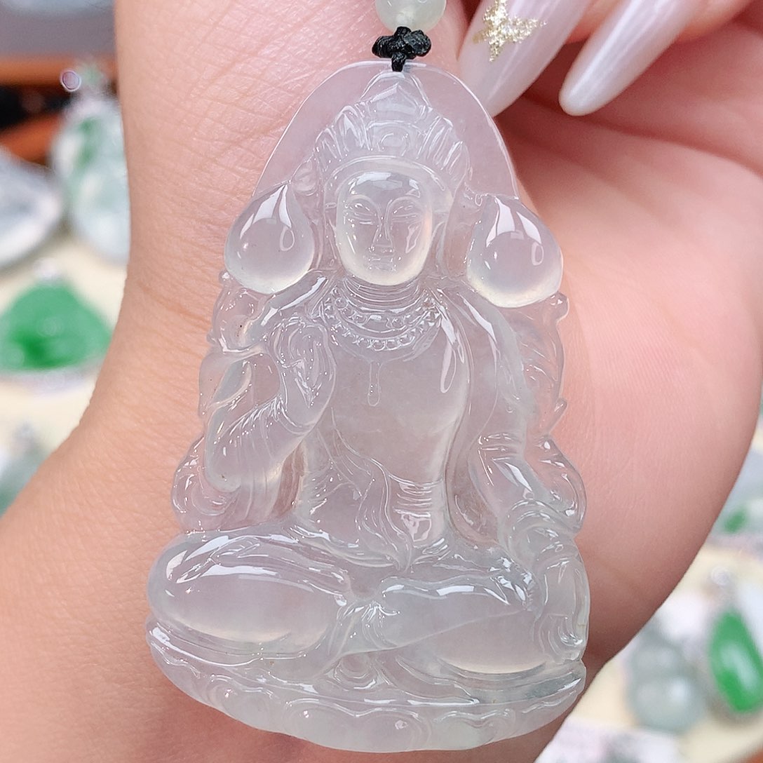 颈饰未镶嵌翡翠观音