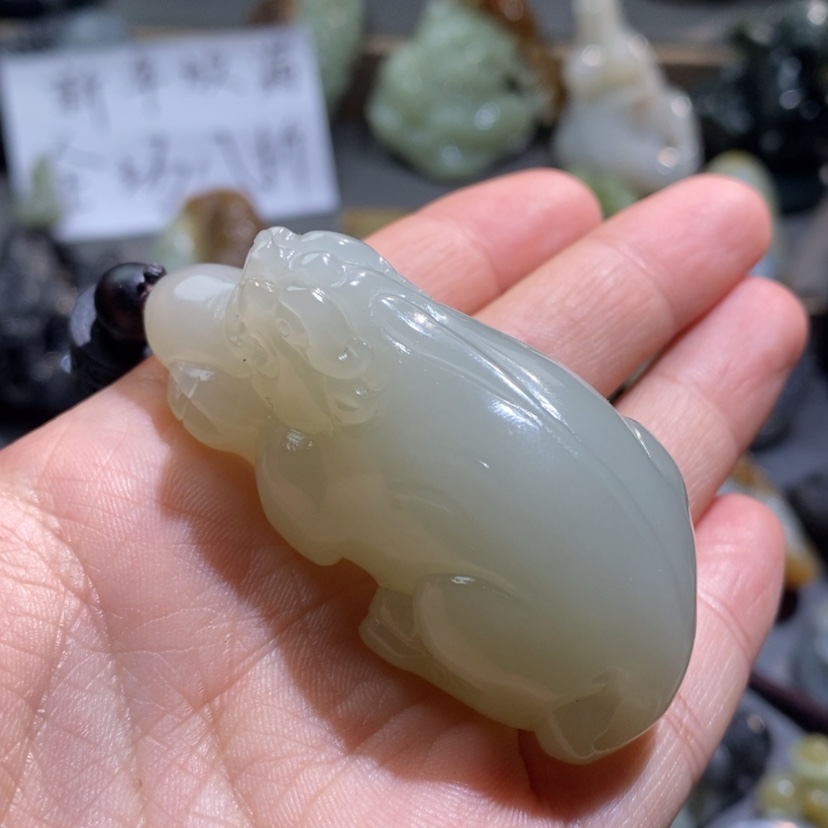 【闪购商品】和田玉把件未镶嵌人****心