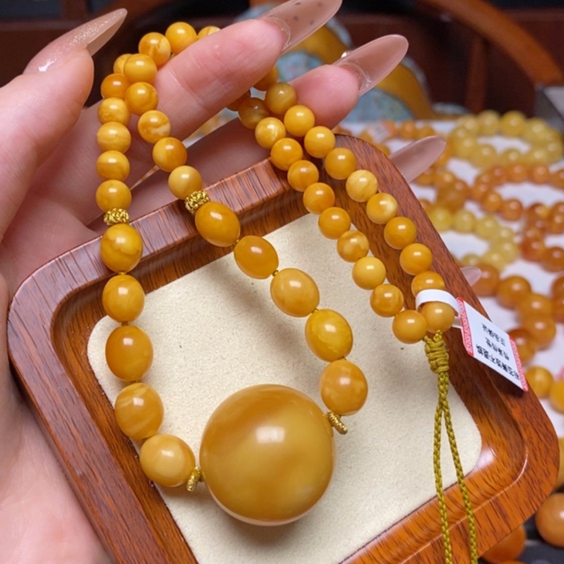 【闪购商品】蜜蜡颈饰未镶嵌项链