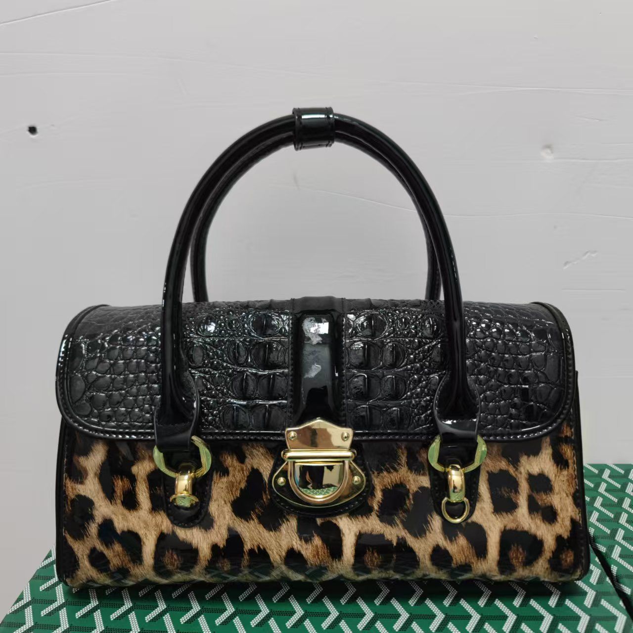 时尚百搭2024新款豹纹包包