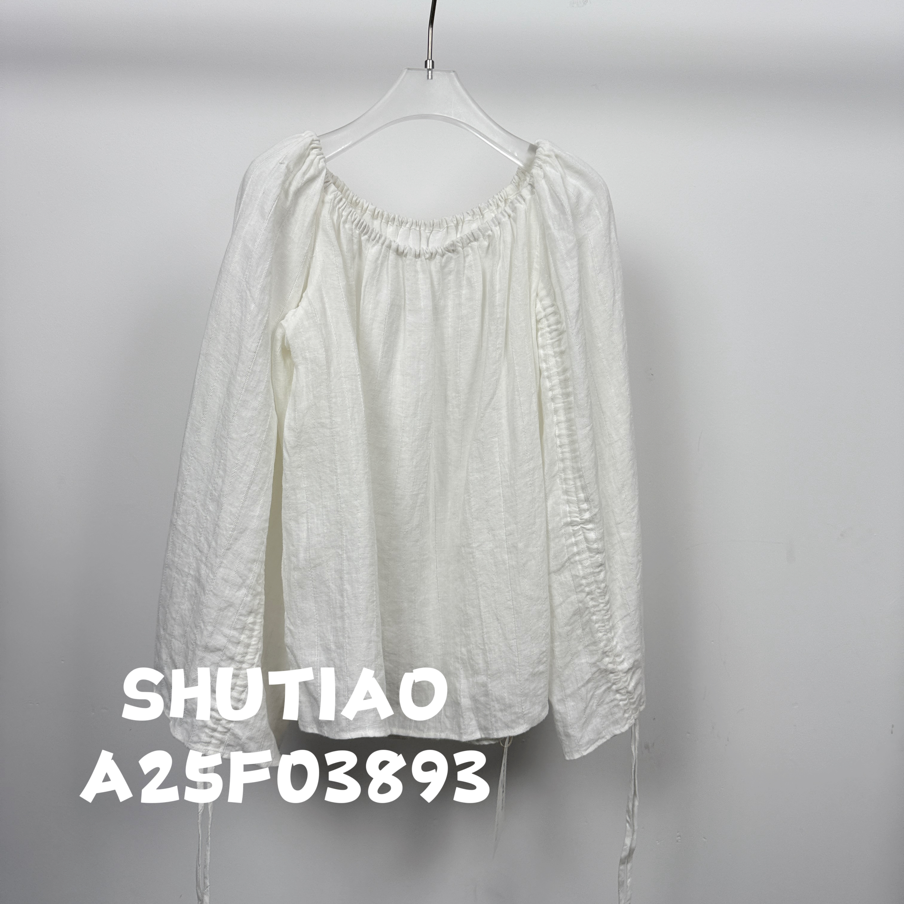 【SHUTIAO】2025夏季：新款小众设计款T恤A25F03893