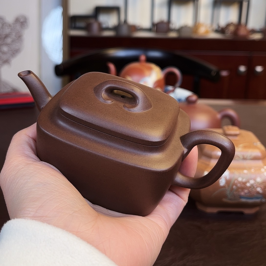 紫砂茶壶小**暑四方如意壶壶壶