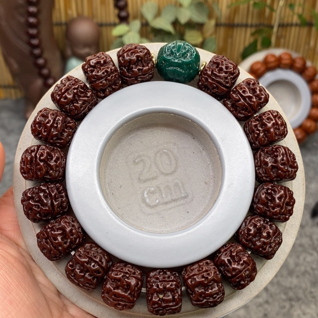 金刚菩提吊坠15+老盘龙手串