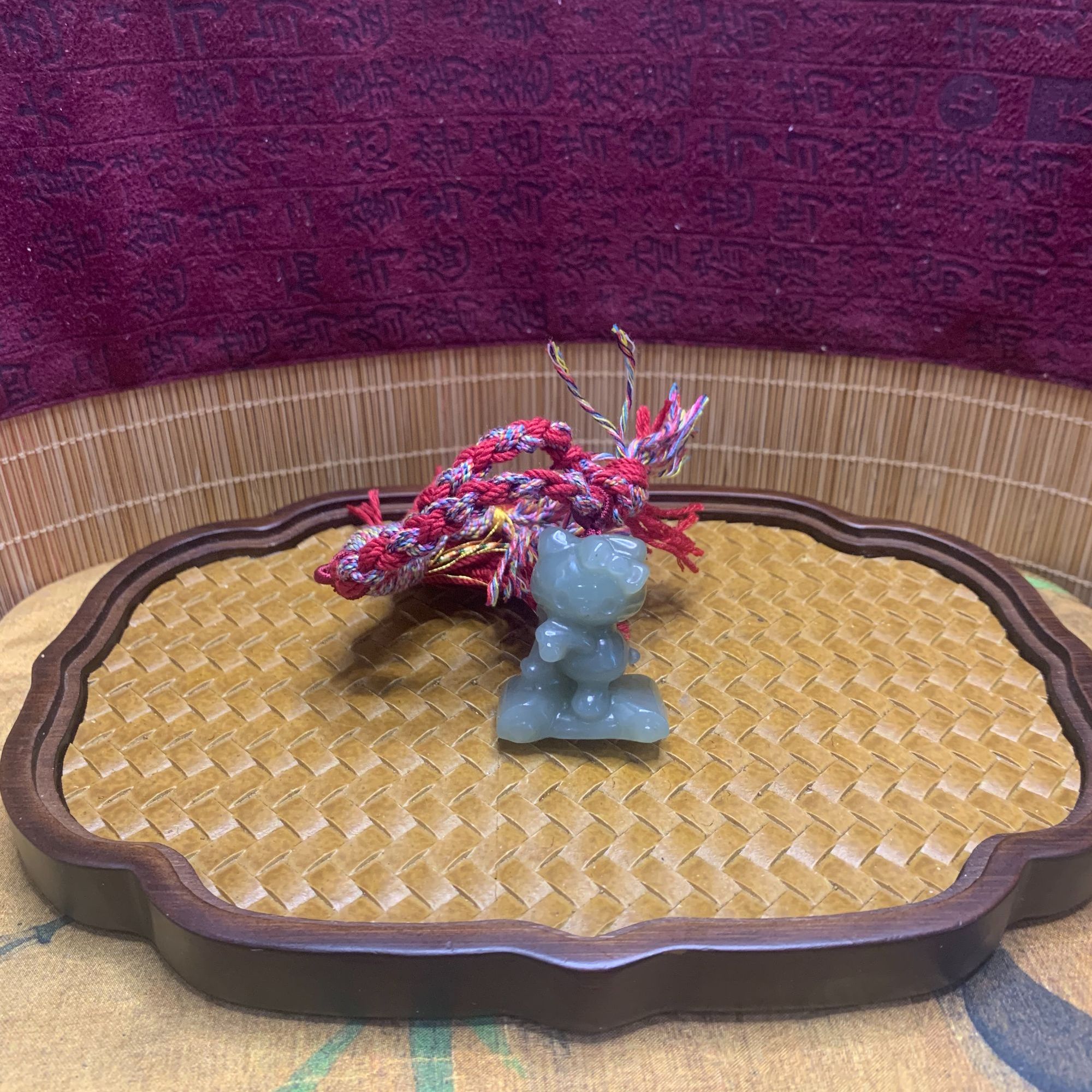 Z和田玉卡通手把1354