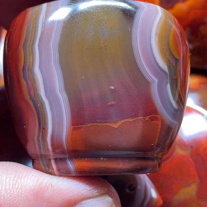 唐***爷玛瑙/玉髓未镶嵌颈饰