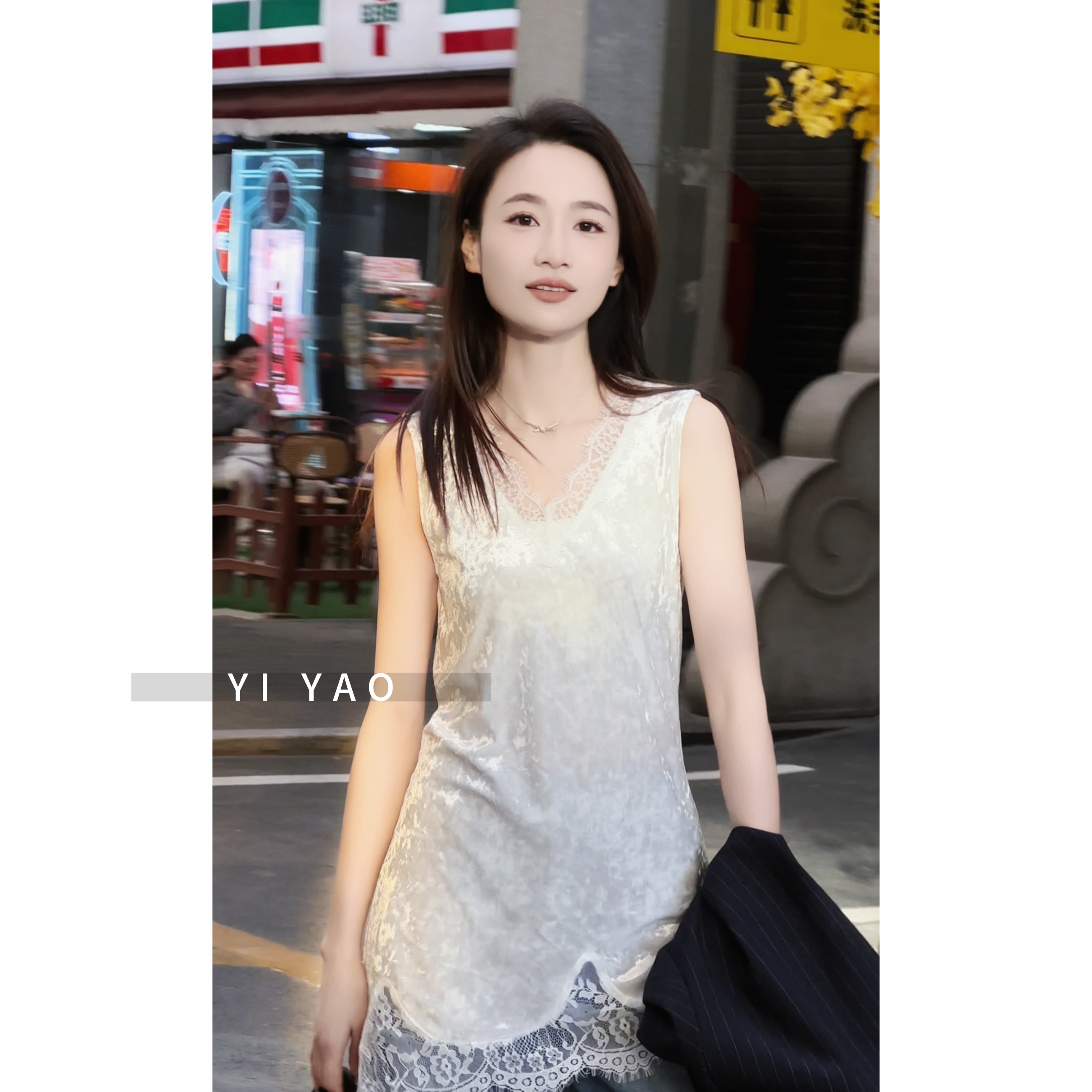 【亦瑶定制】邂逅/蕾丝背心裙 春季新款高端时尚休闲款5CTDD8476