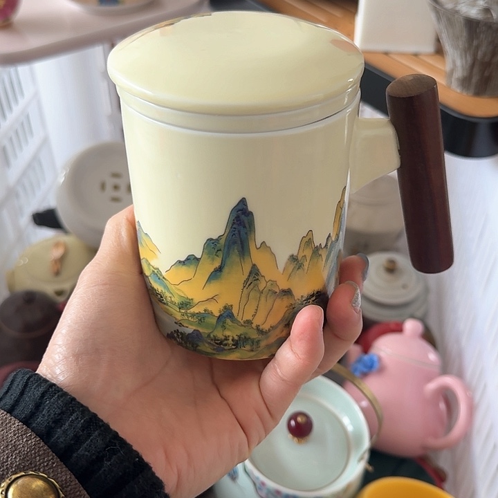 微瑕陶瓷茶杯茶壶茶具