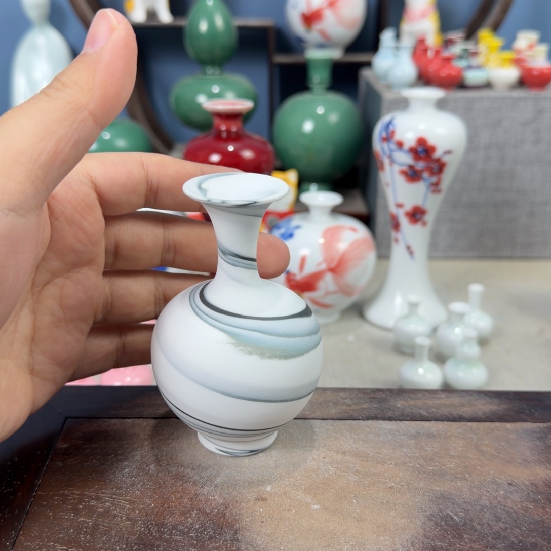 陶瓷手工小花器摆件