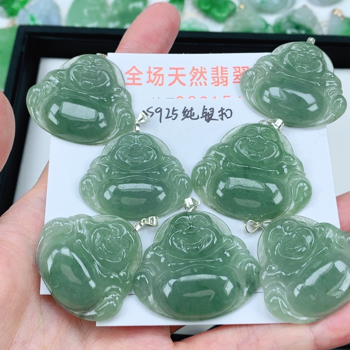 翡翠挂件银S925镶嵌多样性发其1