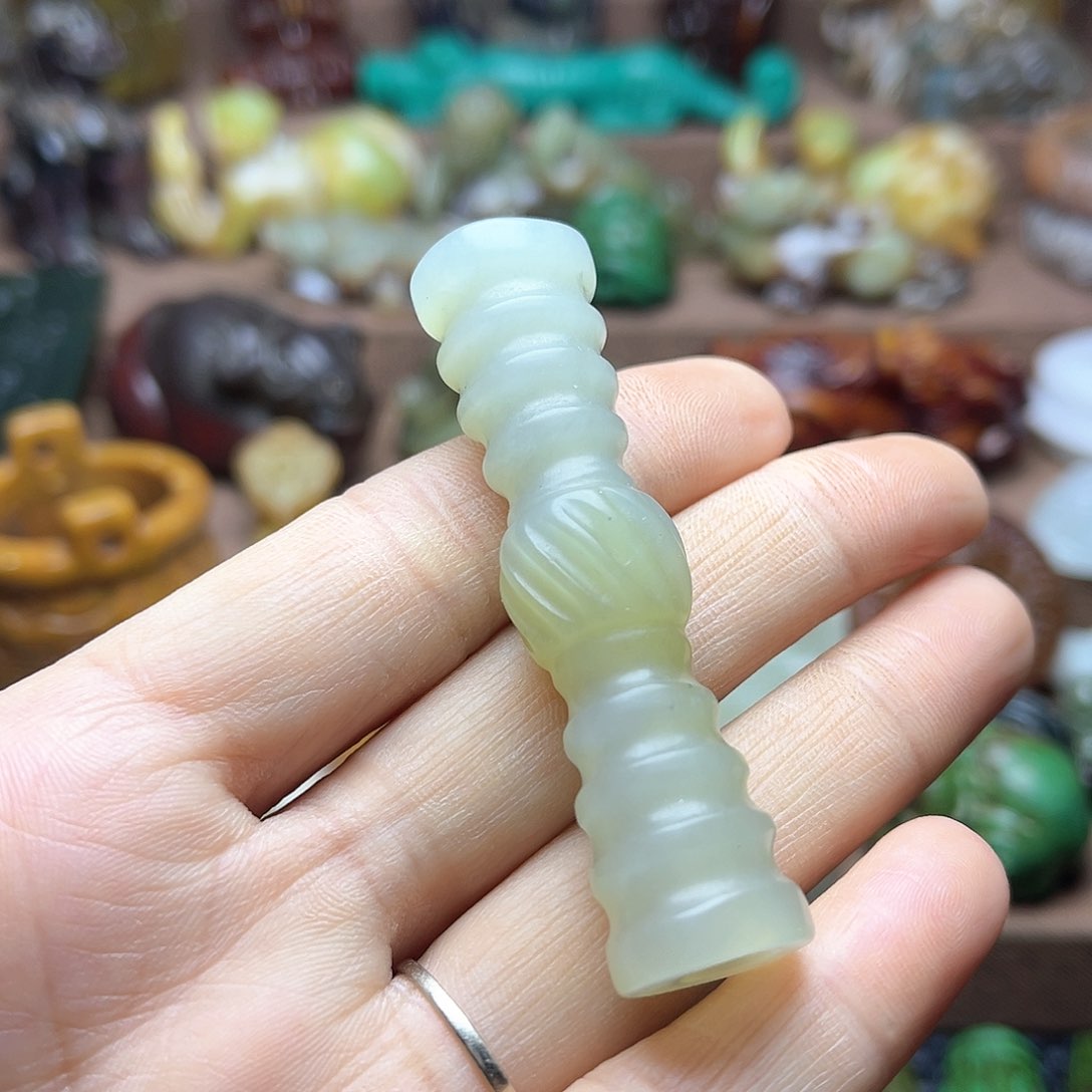 白玉菩提吊坠119。。