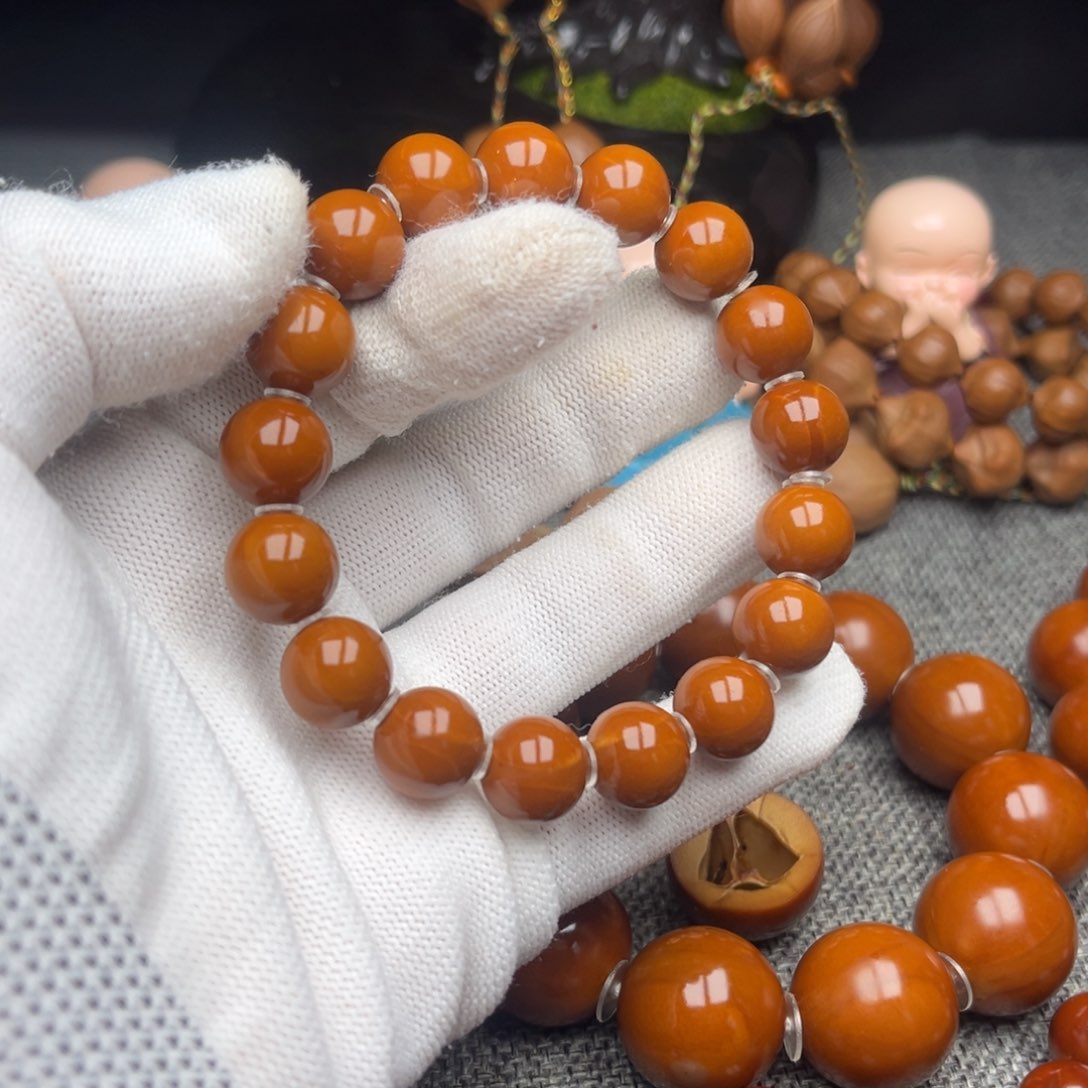 橄榄核手串/手链舍*丁1.2全品轻微色差超小孔