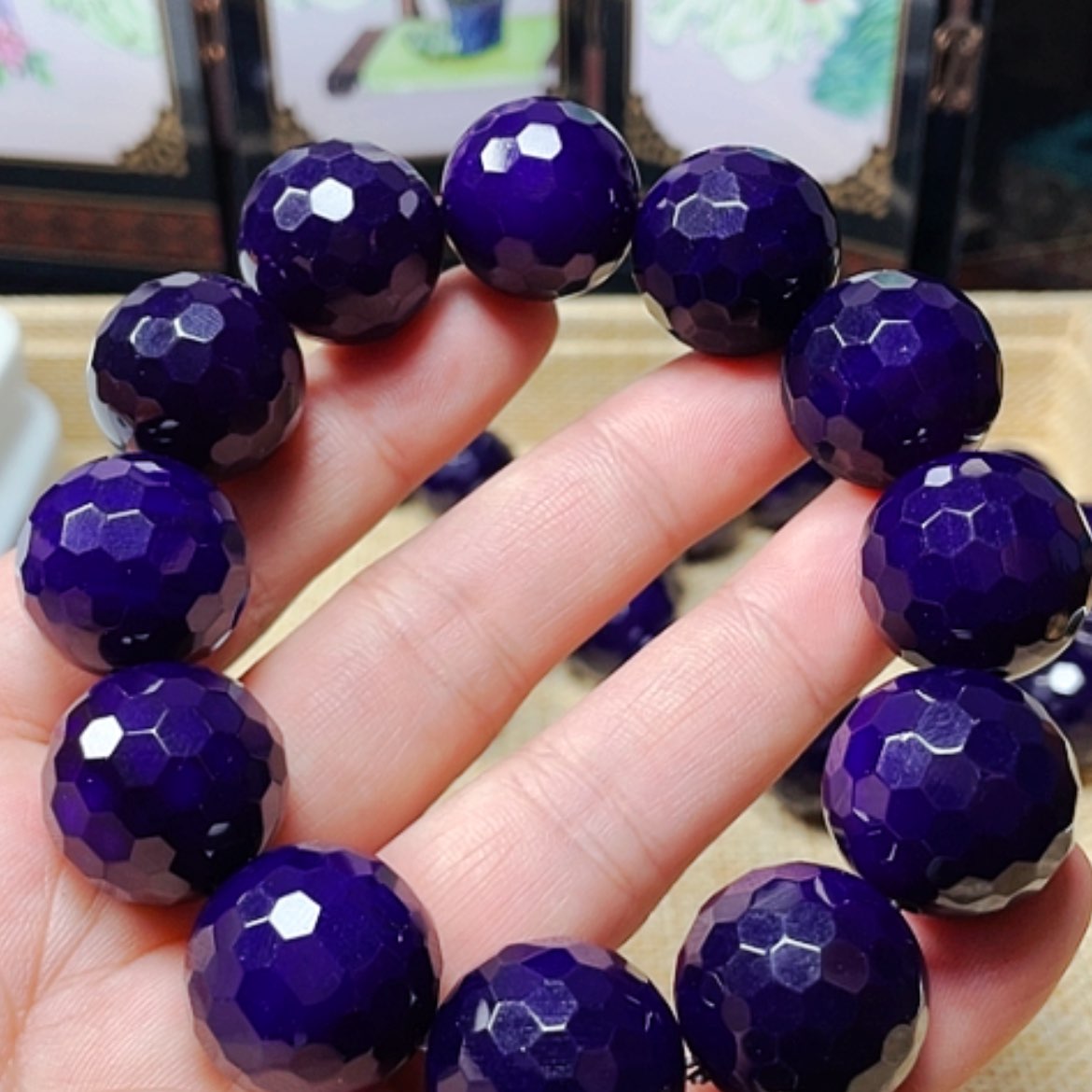 【闪购商品】玛瑙/玉髓手链未镶嵌紫龙醇20