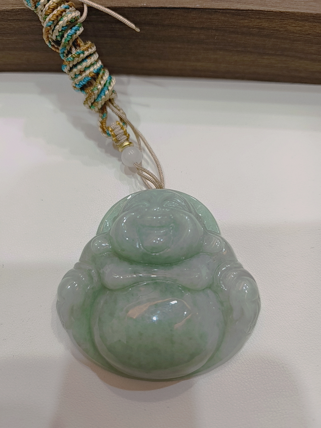 老坑翡翠佛公吊坠