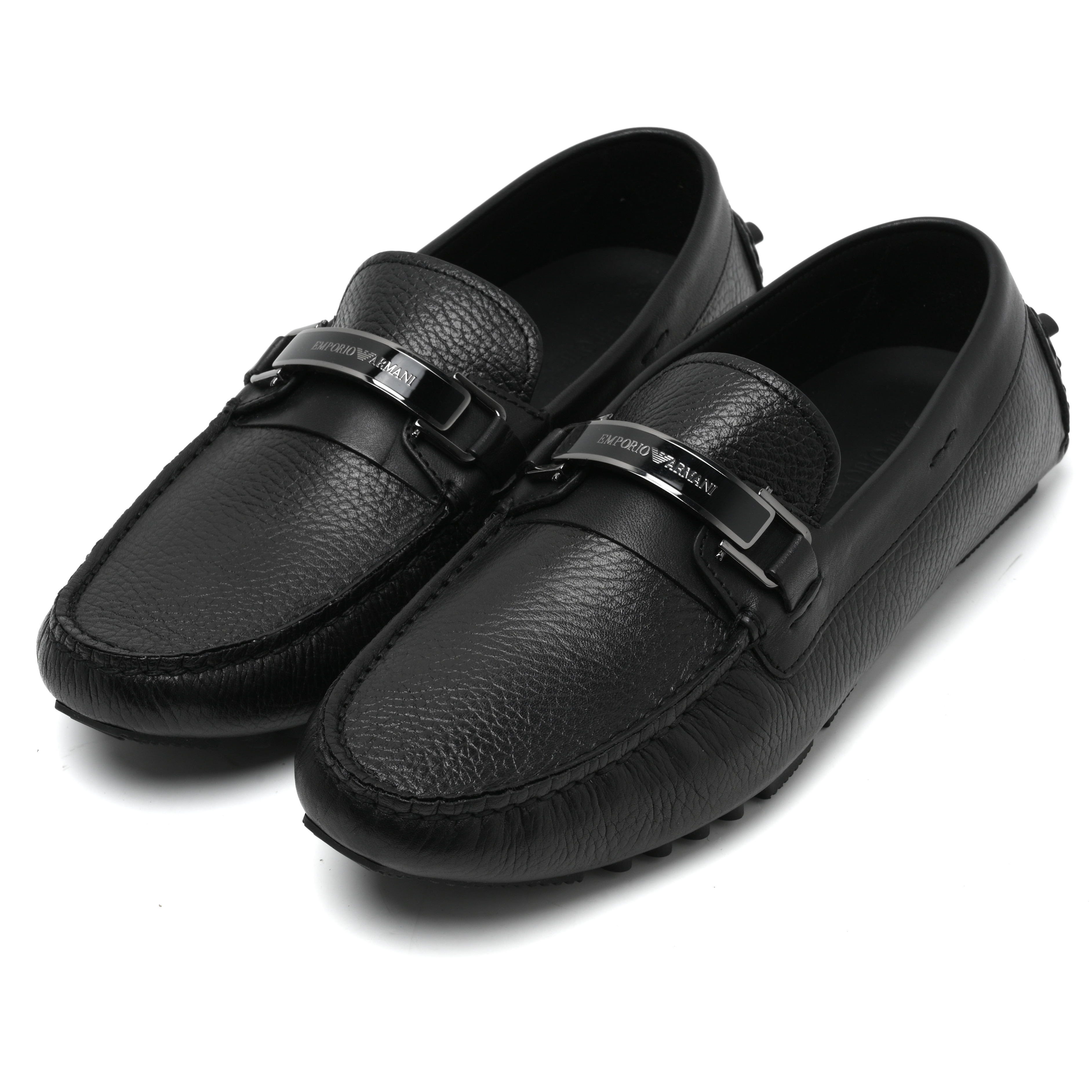 EMPORIO ARMANI/安普里奥·阿玛尼男士时尚皮鞋乐福鞋豆豆鞋一脚蹬