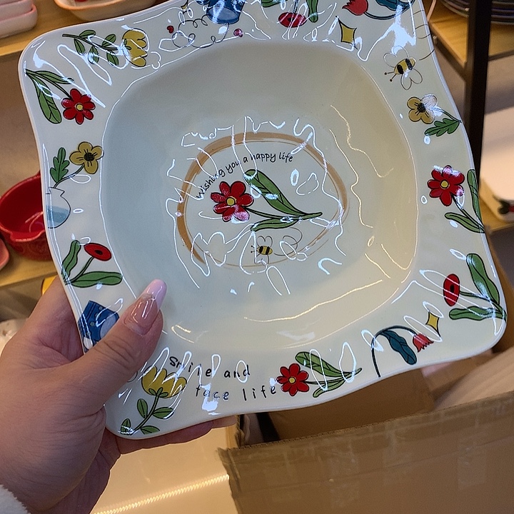 瓷方形花盘好看的了