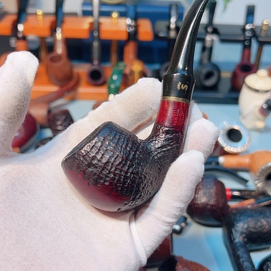 烟**道意大利石楠木手工烟斗一款