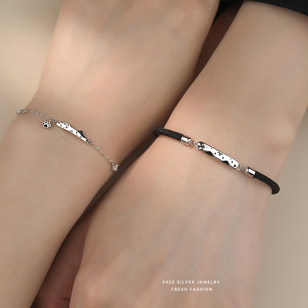 925银手链 猫狗主题手链｜轻奢小众设计｜情人节礼物手饰学生闺蜜