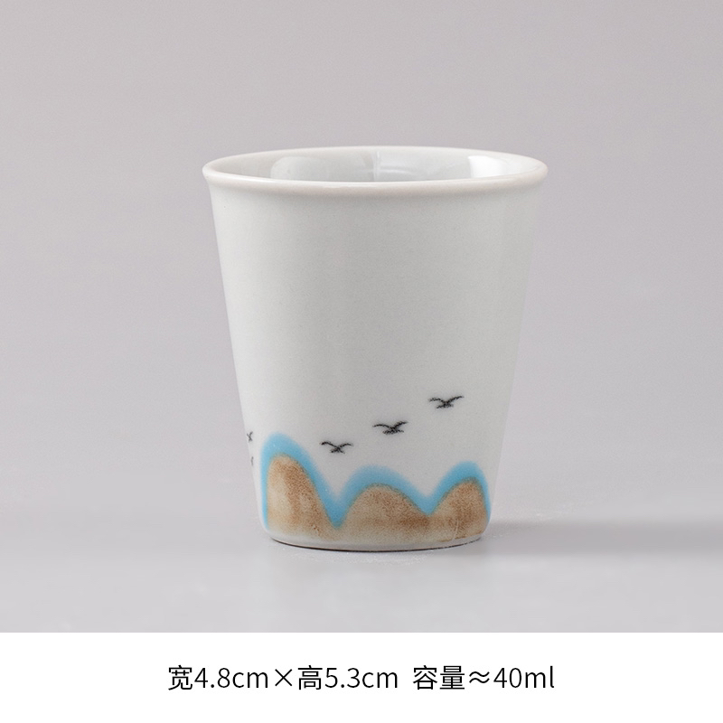 创意杯子简约陶瓷茶杯日式禅风喝茶水杯