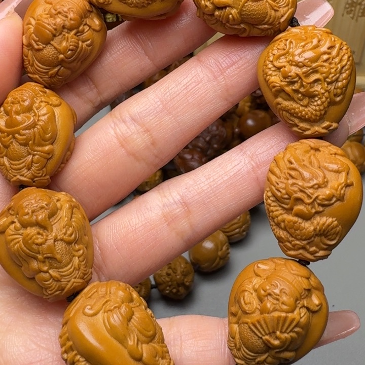 橄榄核手串/手链九龙财神