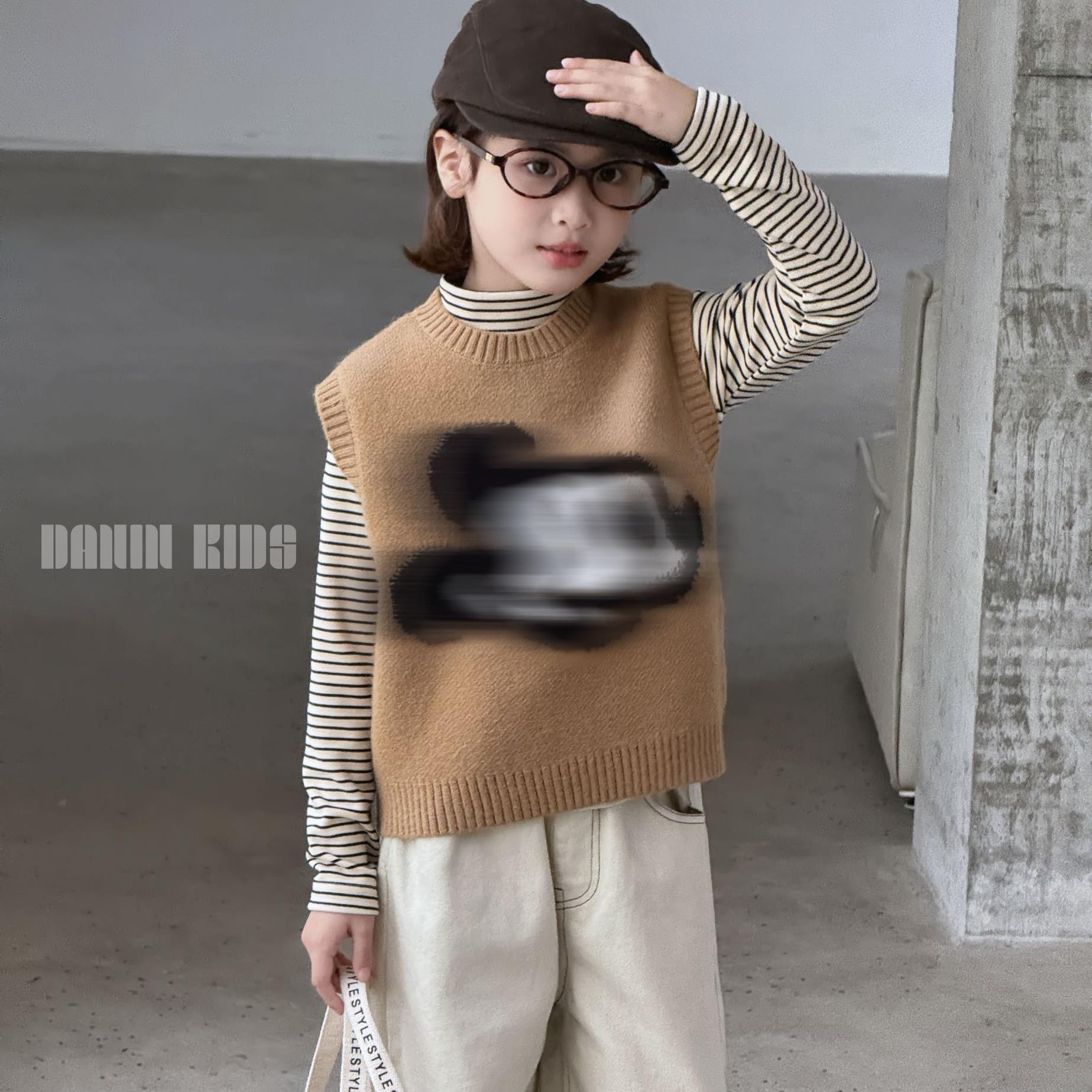 嗒囜【叠穿C位】北极绒 + 包芯纱保暖不闷女童秋季针织衫毛衣背心