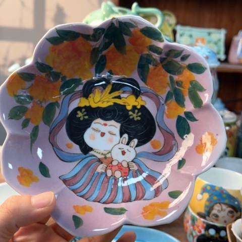 炉景德镇釉下手绘陶瓷 