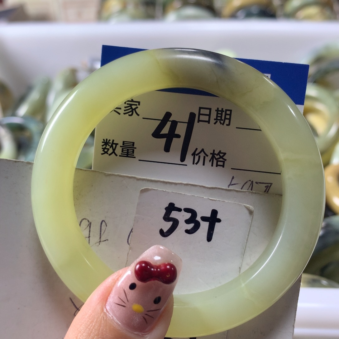 蛇纹石玉手镯未镶嵌41