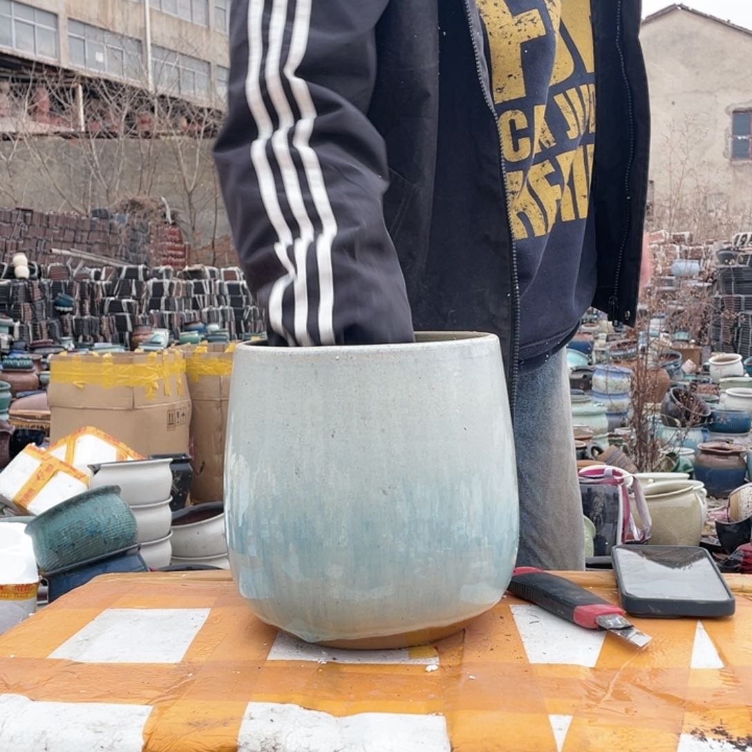 红陶宜兴紫砂花盆