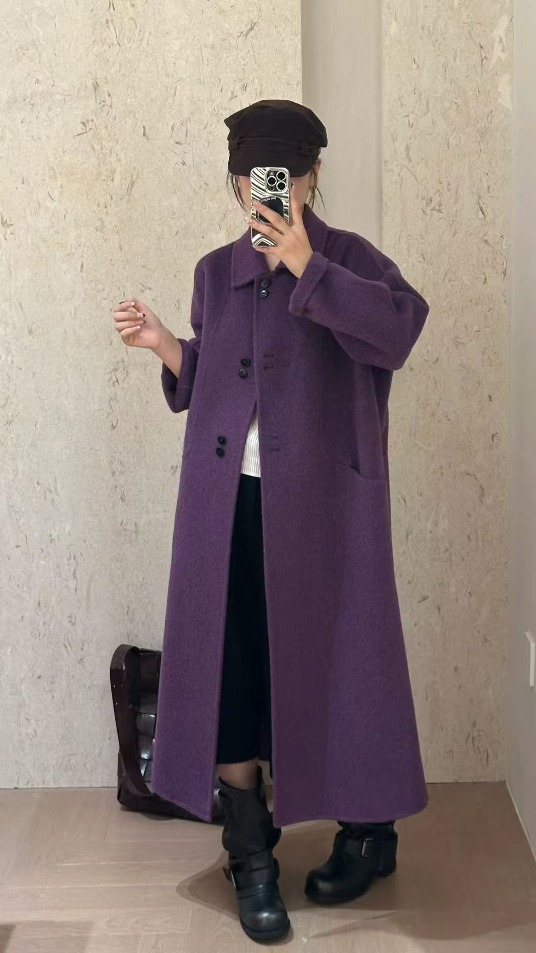 云缘女装2025冬季新款双面呢大衣百搭韩版