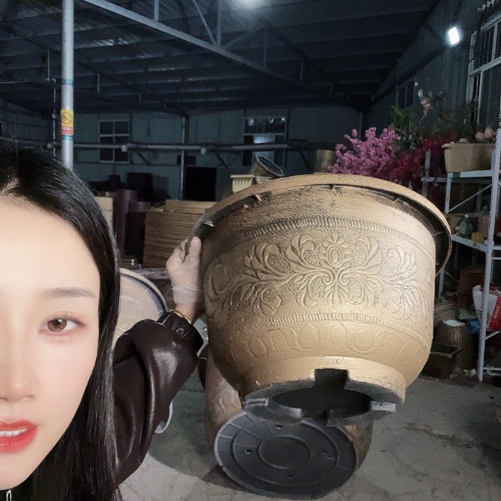 圆形60花盆5个有孔