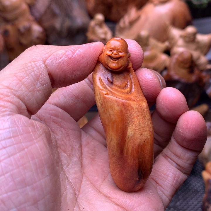 柏木（崖柏）崖柏陈化料手把件